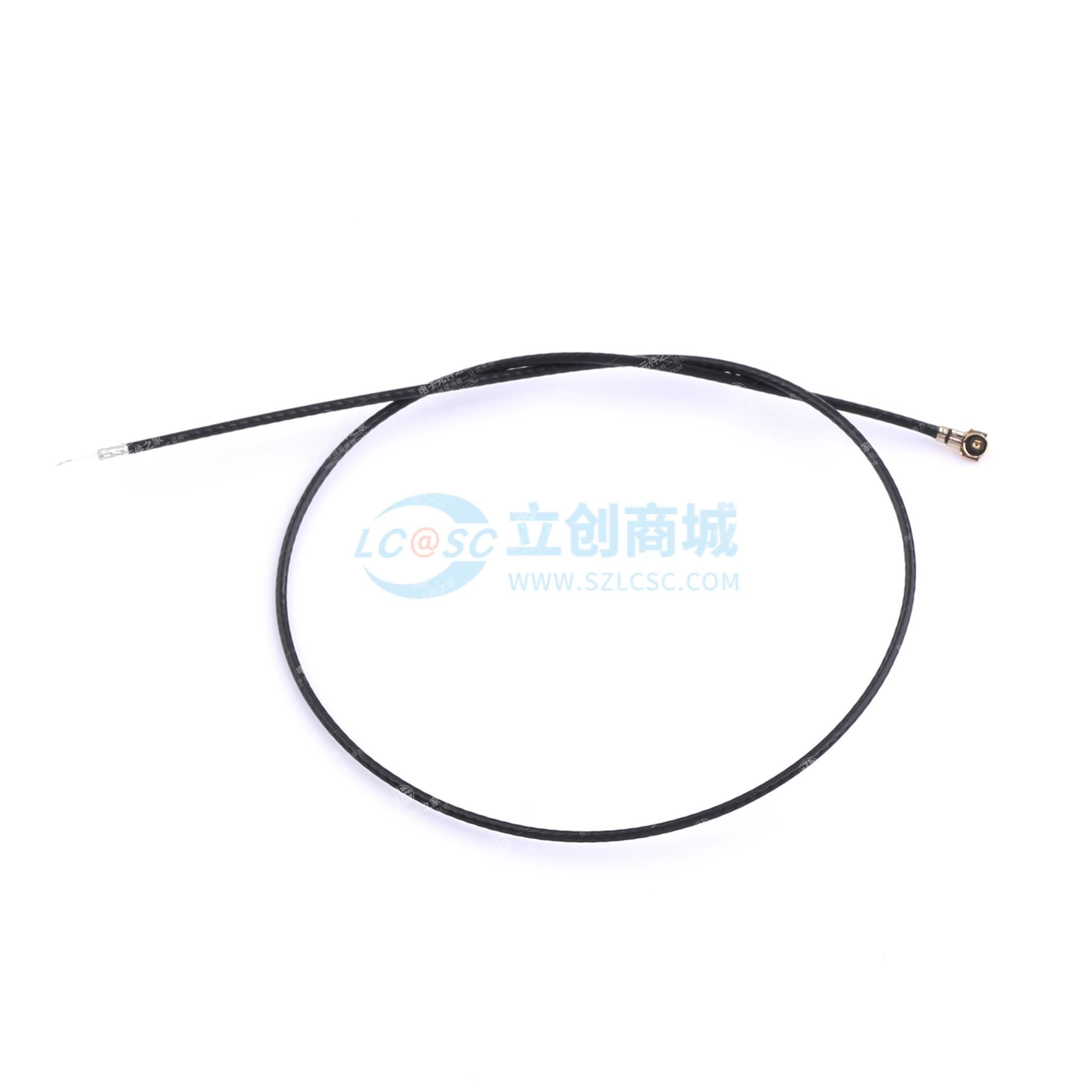 IPEX-4 RF CABLE线端子线,0.81 黑色线L=200mm 剥线:1.0-2.0-2.0