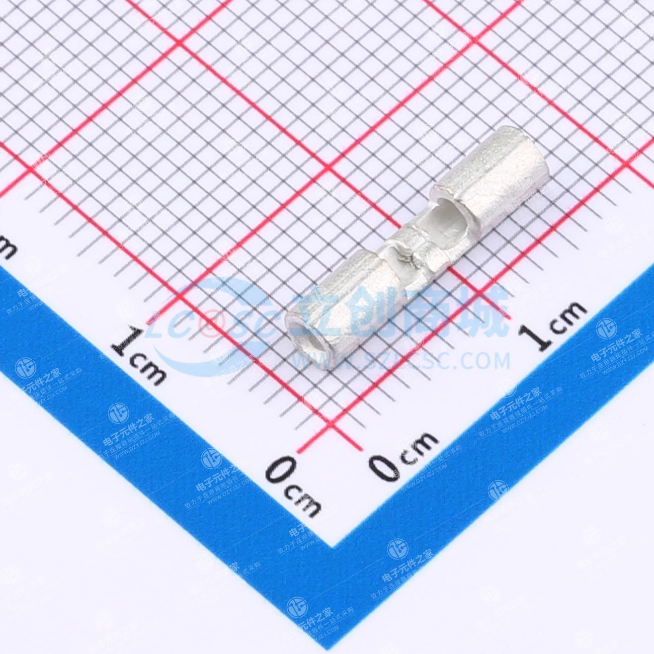 接线片,对接式接线片,22 - 16 AWG线径,0.3 - 1.42 mm²线径,带锯齿,1.55 mm筒体内径,509 - 3260 CMA线径