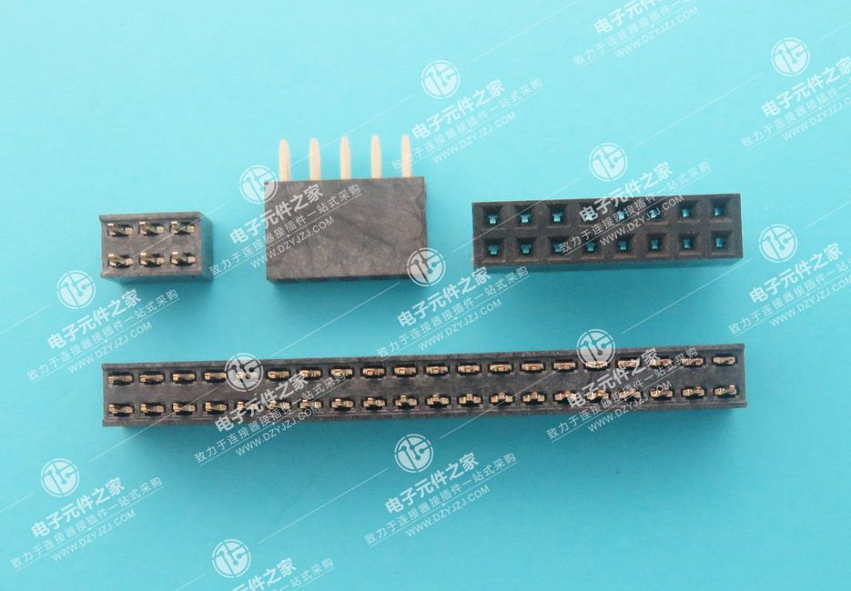 2.0PH 2xnPin H6.35 180°排母