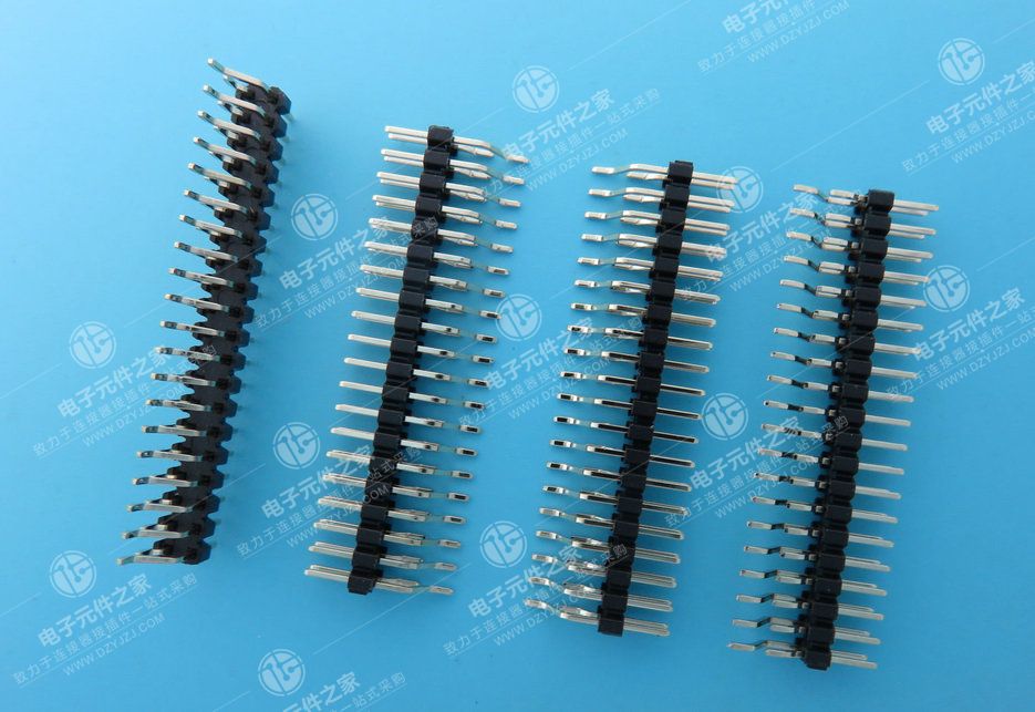 2.0PH 2xN pin  排针卧贴