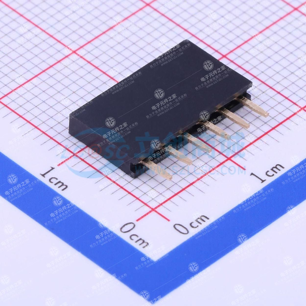 1x6P 间距:2.54mm 直插