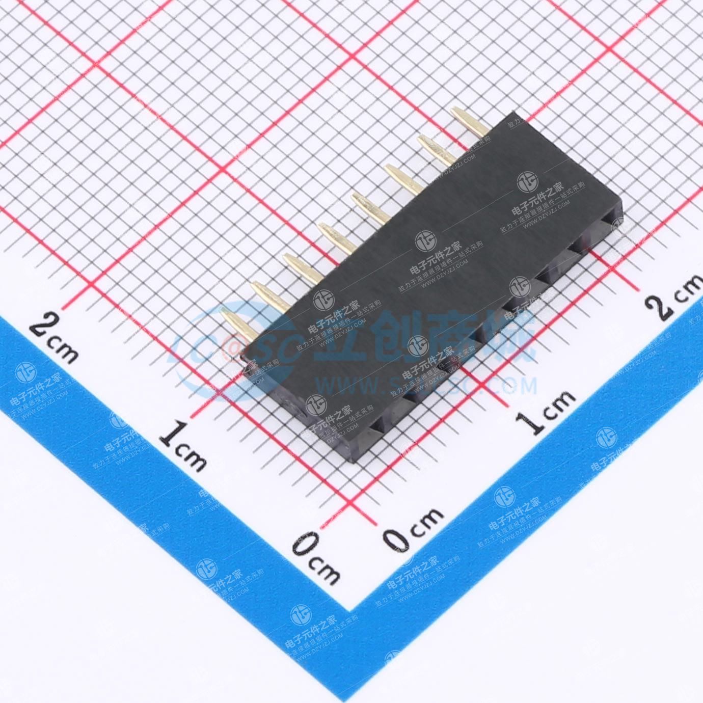 1x8P 间距:2.54mm 直插