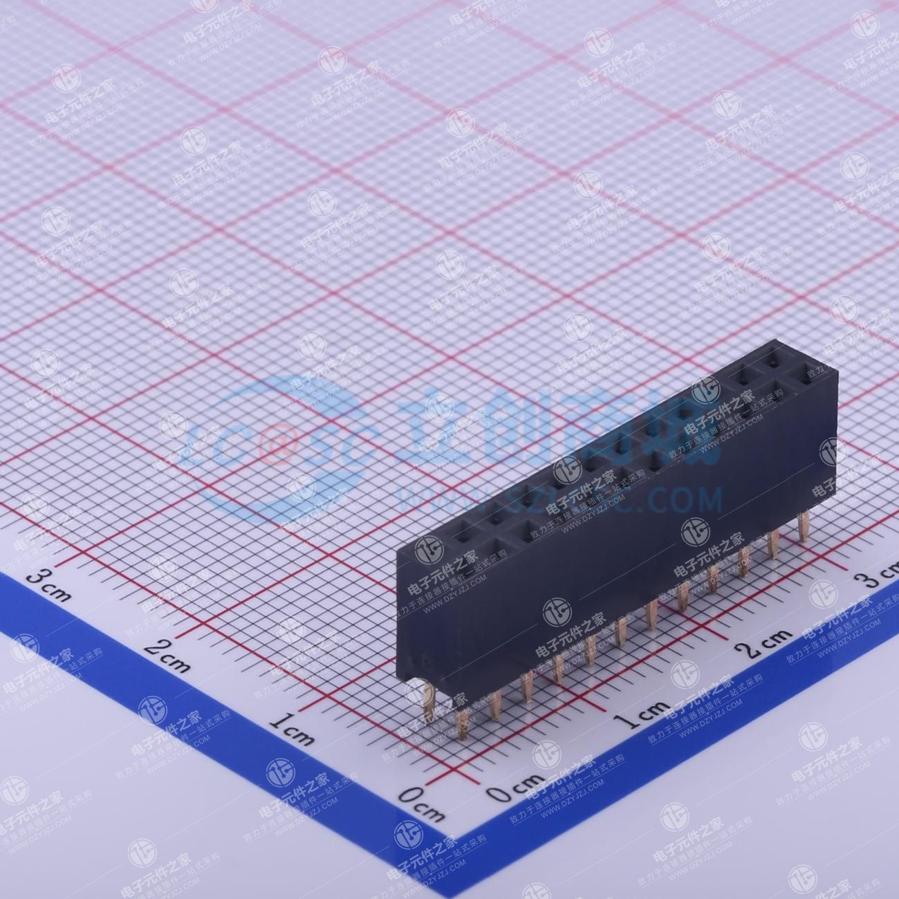 2x12P 间距:2.54mm 直插