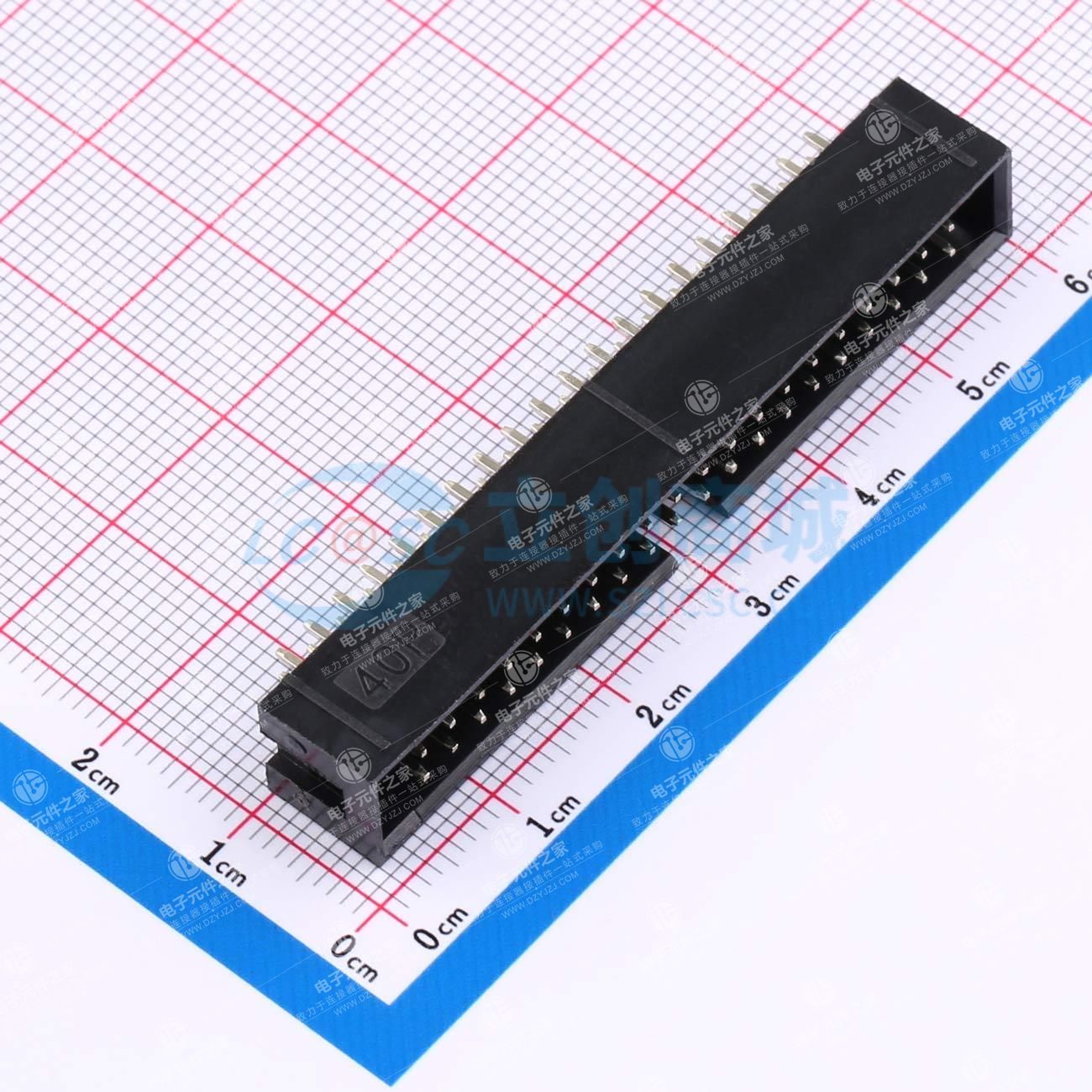 2.54mm 2x20P 排数:2 每排P数:20