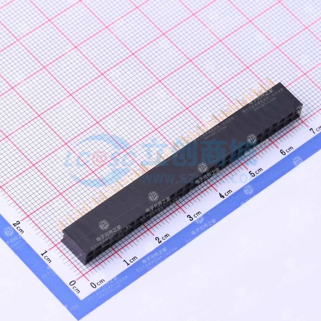 2x27P 间距:2.54mm 直插