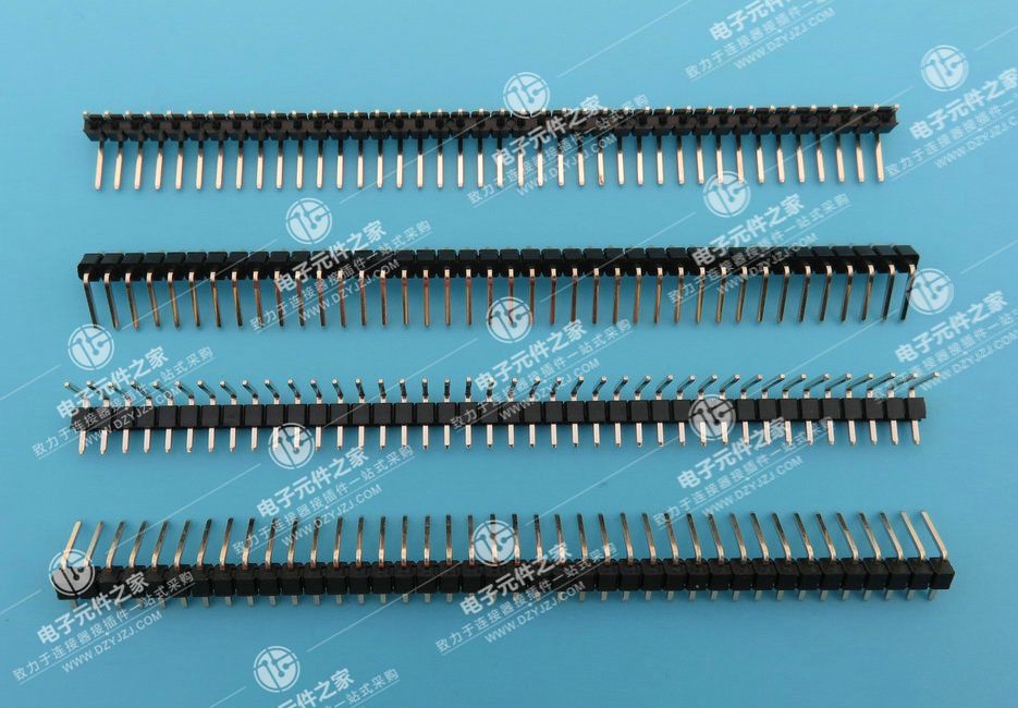 2.54PH 1× nPIN 90° 正弯排针