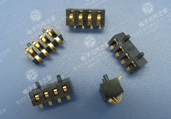 2.54PH 3.7H 4P正压电池座 6.0柱