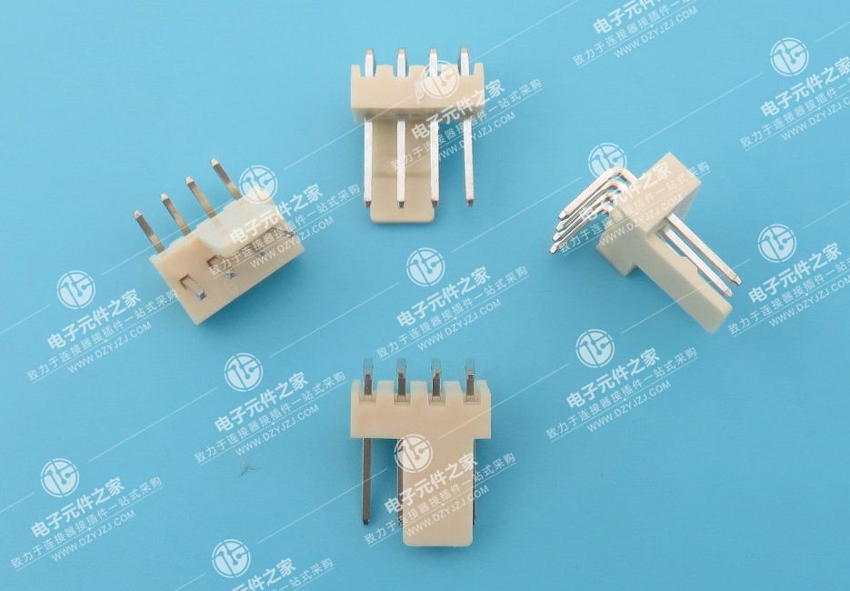 2.54PH 4P 弯针 防呆