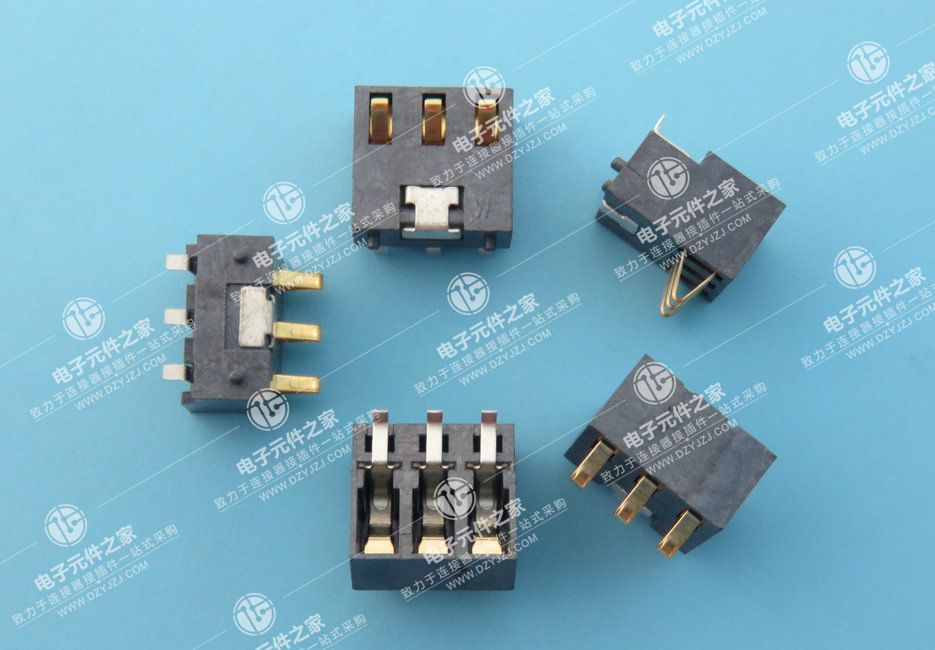 2.5PH 3P 侧压式电池座 5.5柱