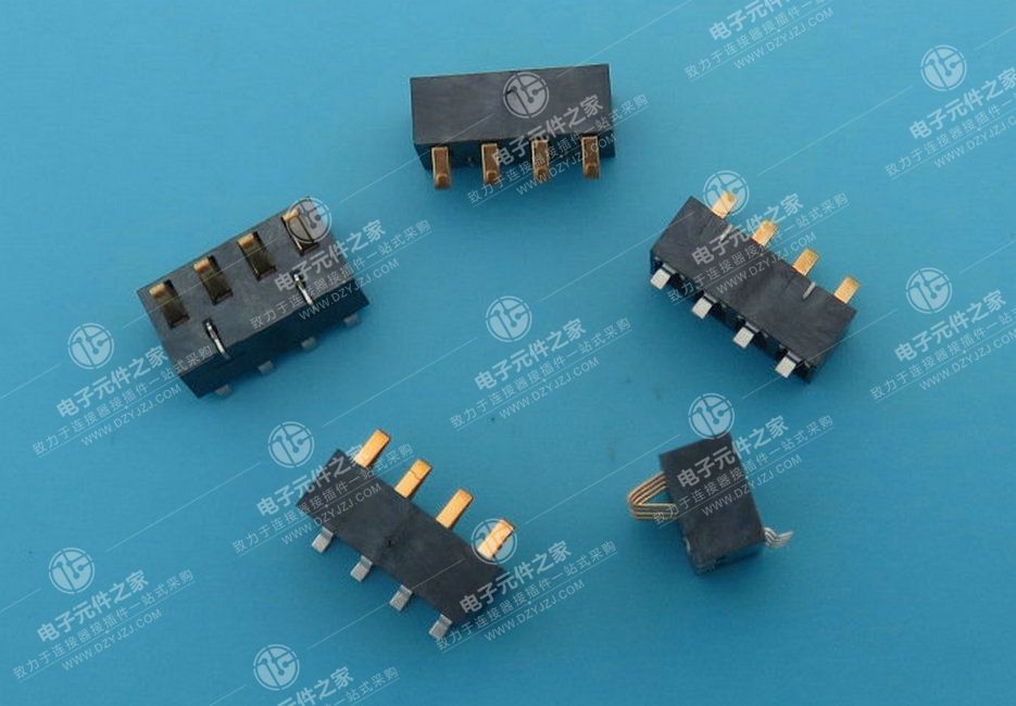 2.5PH 4P 侧压电池座 无柱