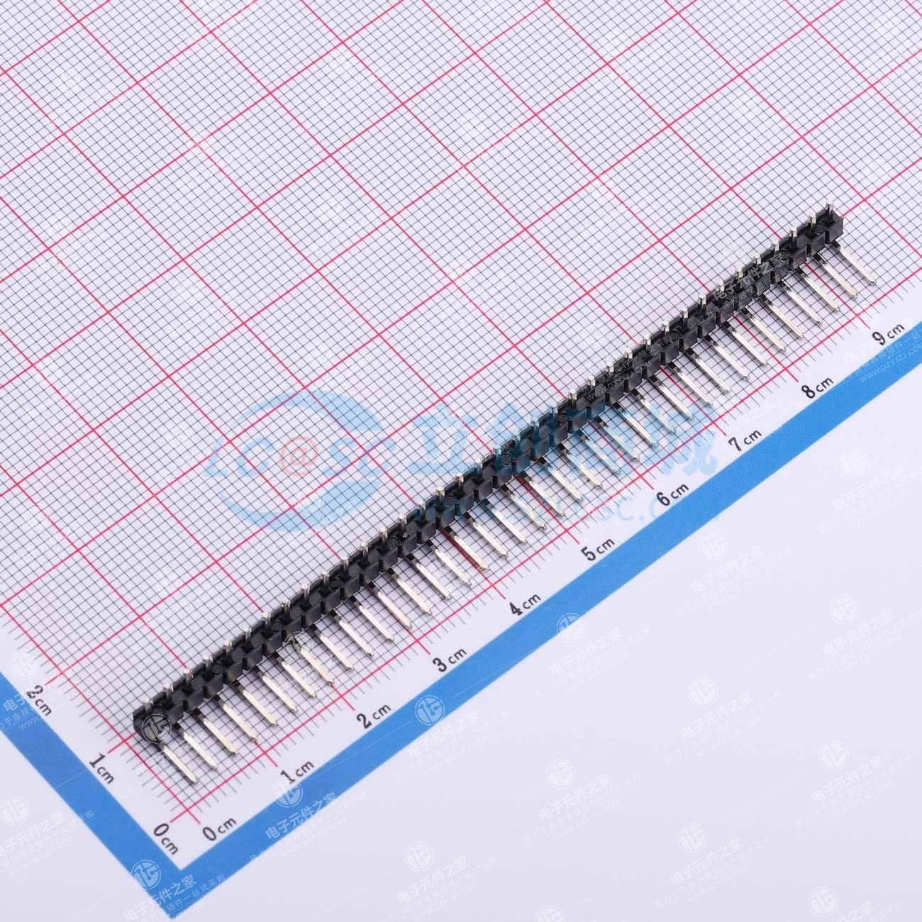 1x37P 间距:2.54mm 方针 弯插