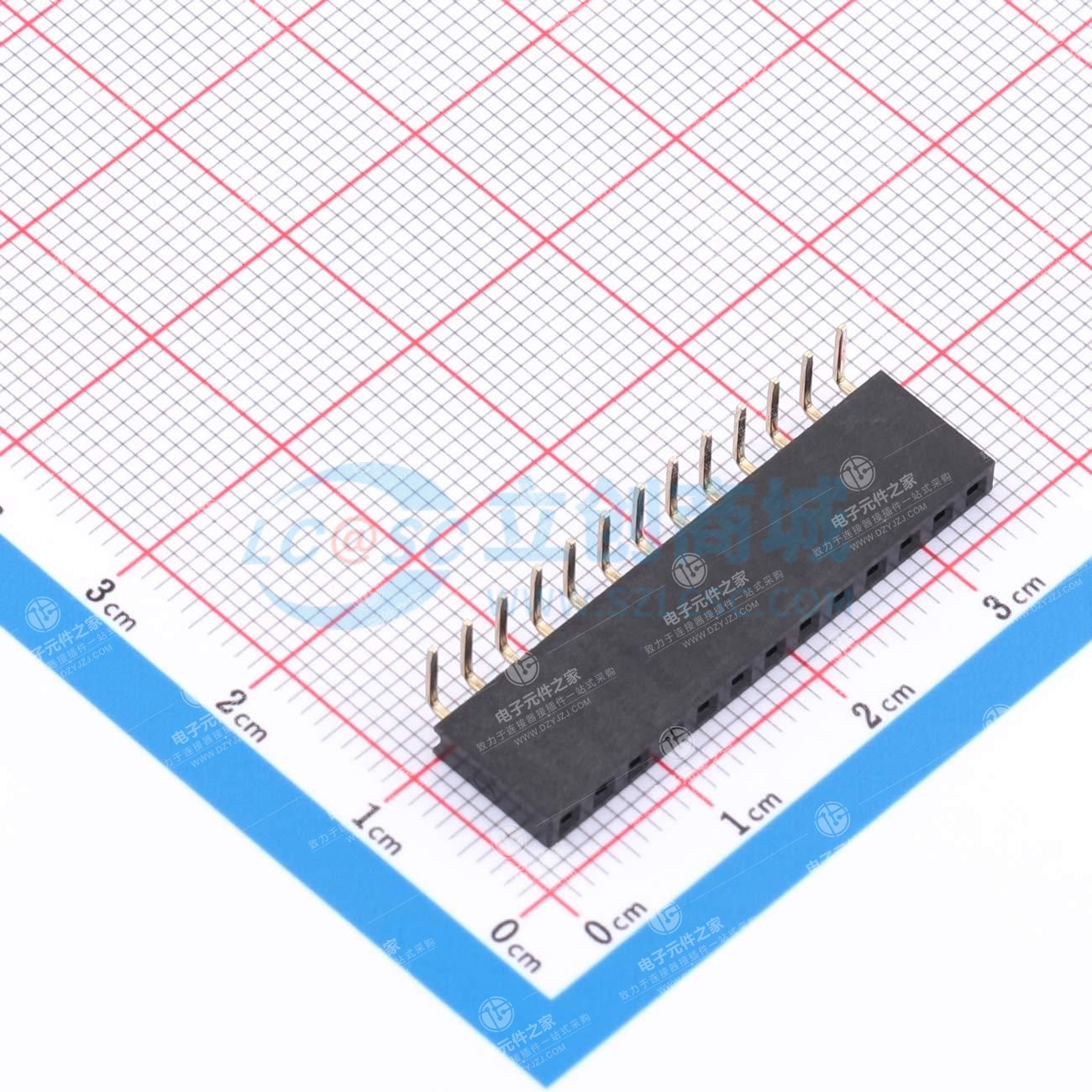 1x13P 间距:2.54mm 弯插