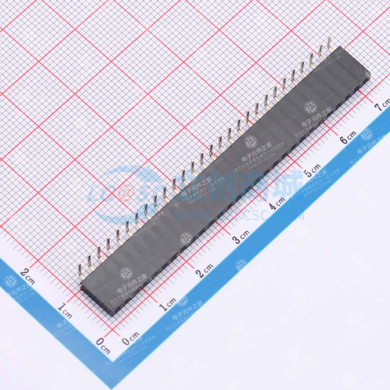1x28P 间距:2.54mm 弯插