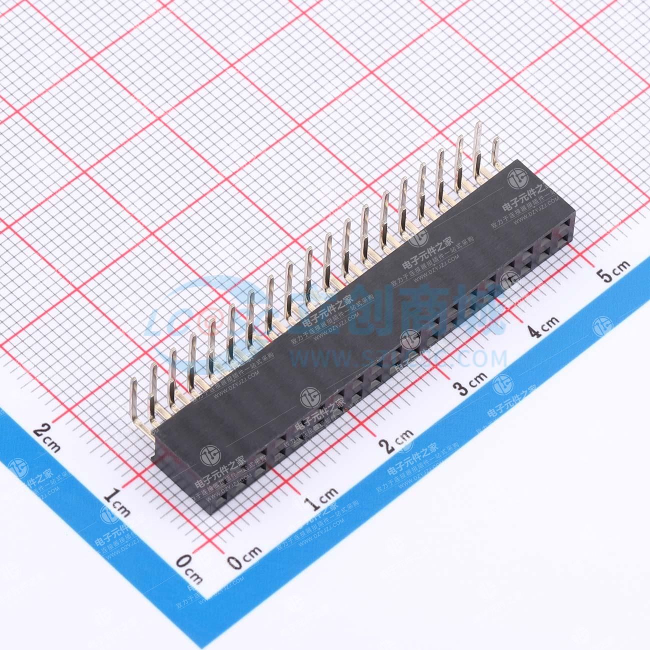2x19P 间距:2.54mm 弯插