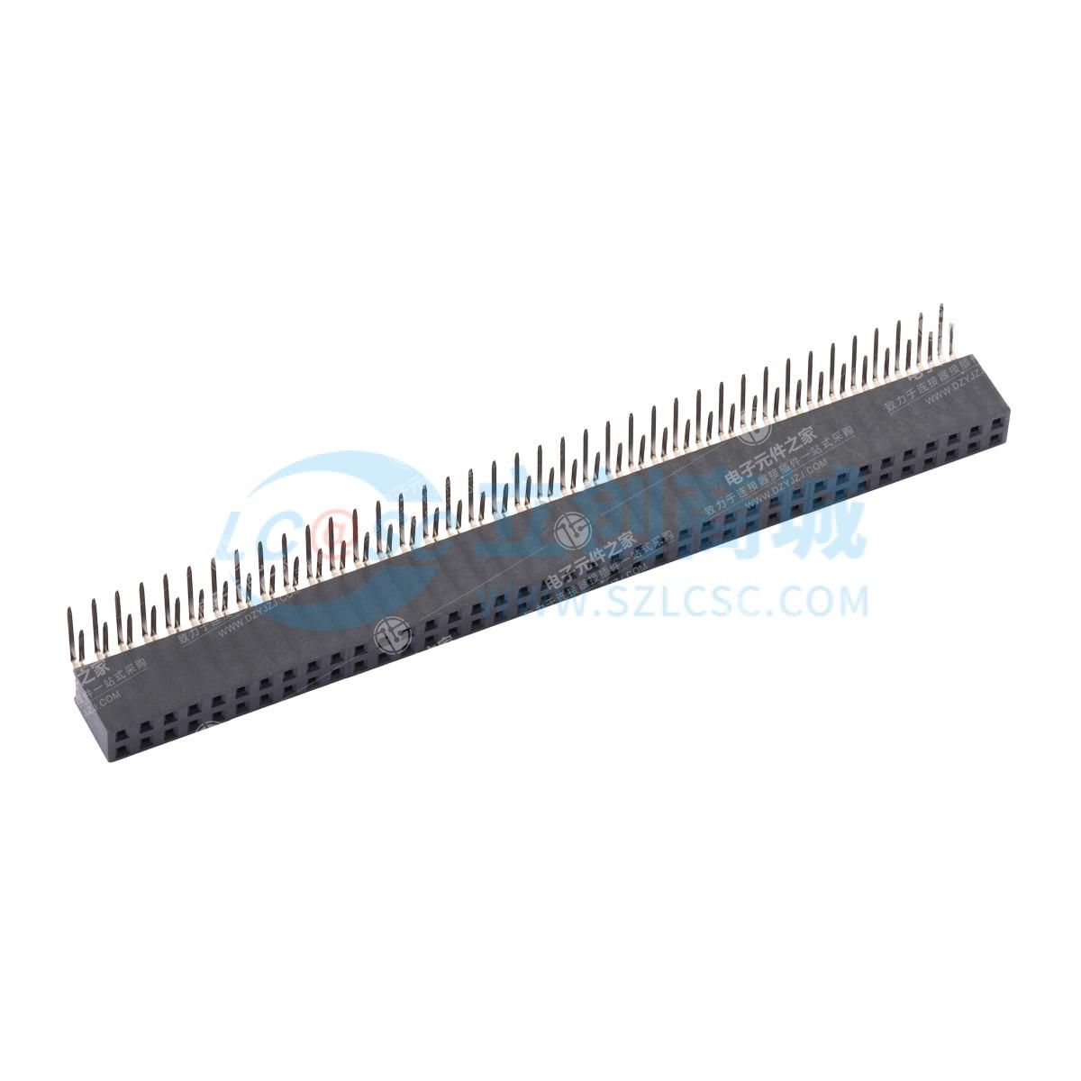 2x39P 间距:2.54mm 弯插
