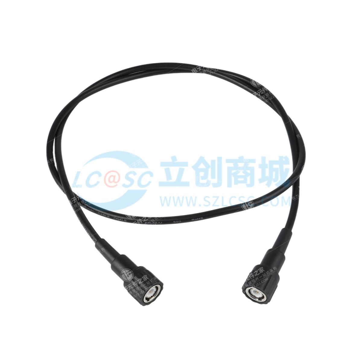 绝缘BNC 同轴电缆跳线 RG58 1M