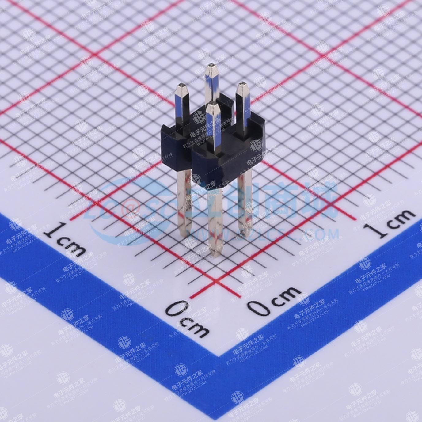2x2P 间距:2.54mm 方针 直插