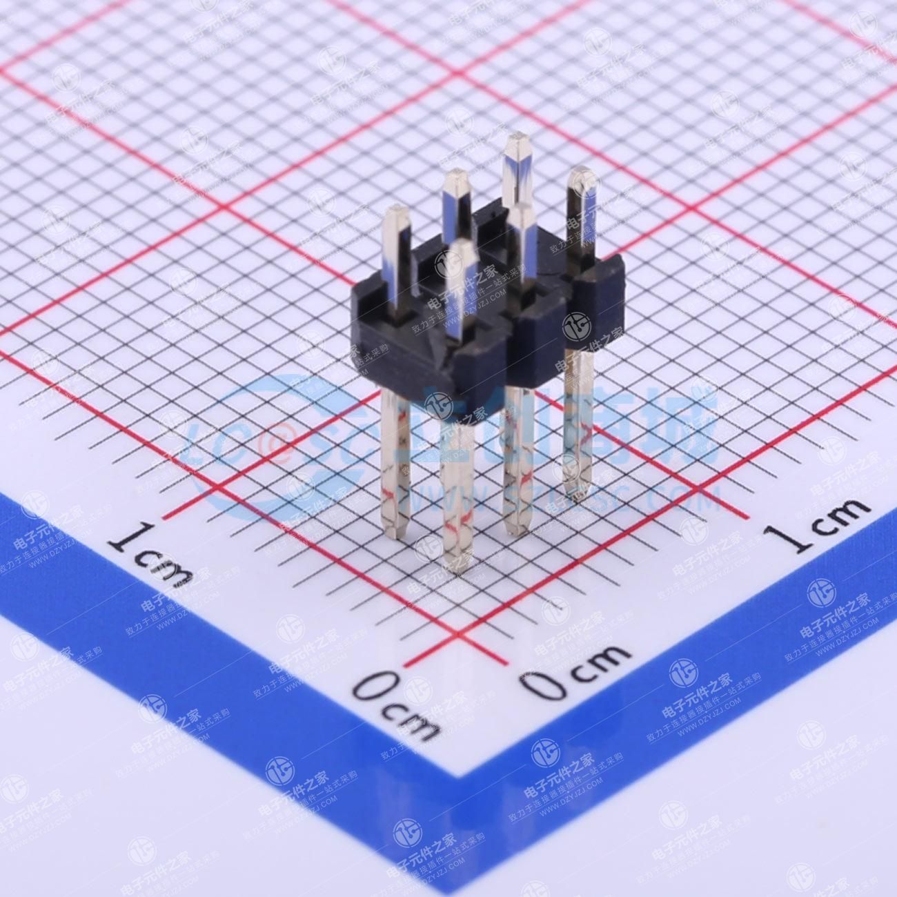 黑金 2x3P 间距:2.54mm 方针 直插