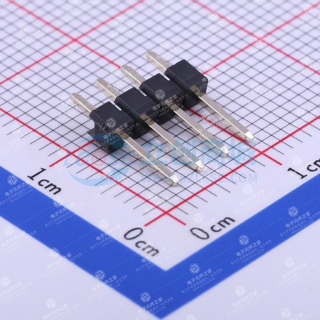 黑金 1x4P 间距:2.54mm 方针 直插