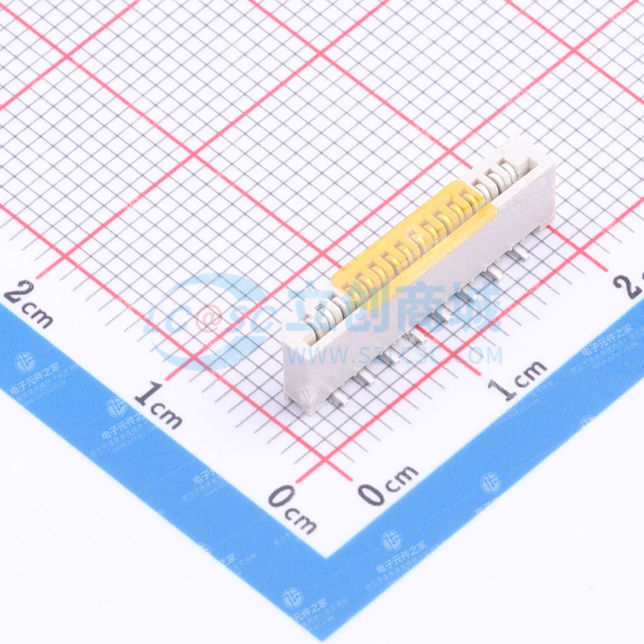 无锁 单侧触点/垂直 P数:16P 间距:1mm