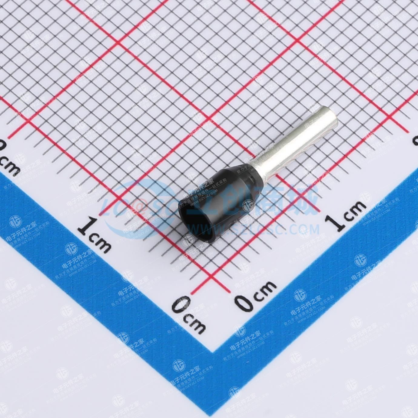 1.5mm²/AWG16绝缘电镀锡黑色套管卡套