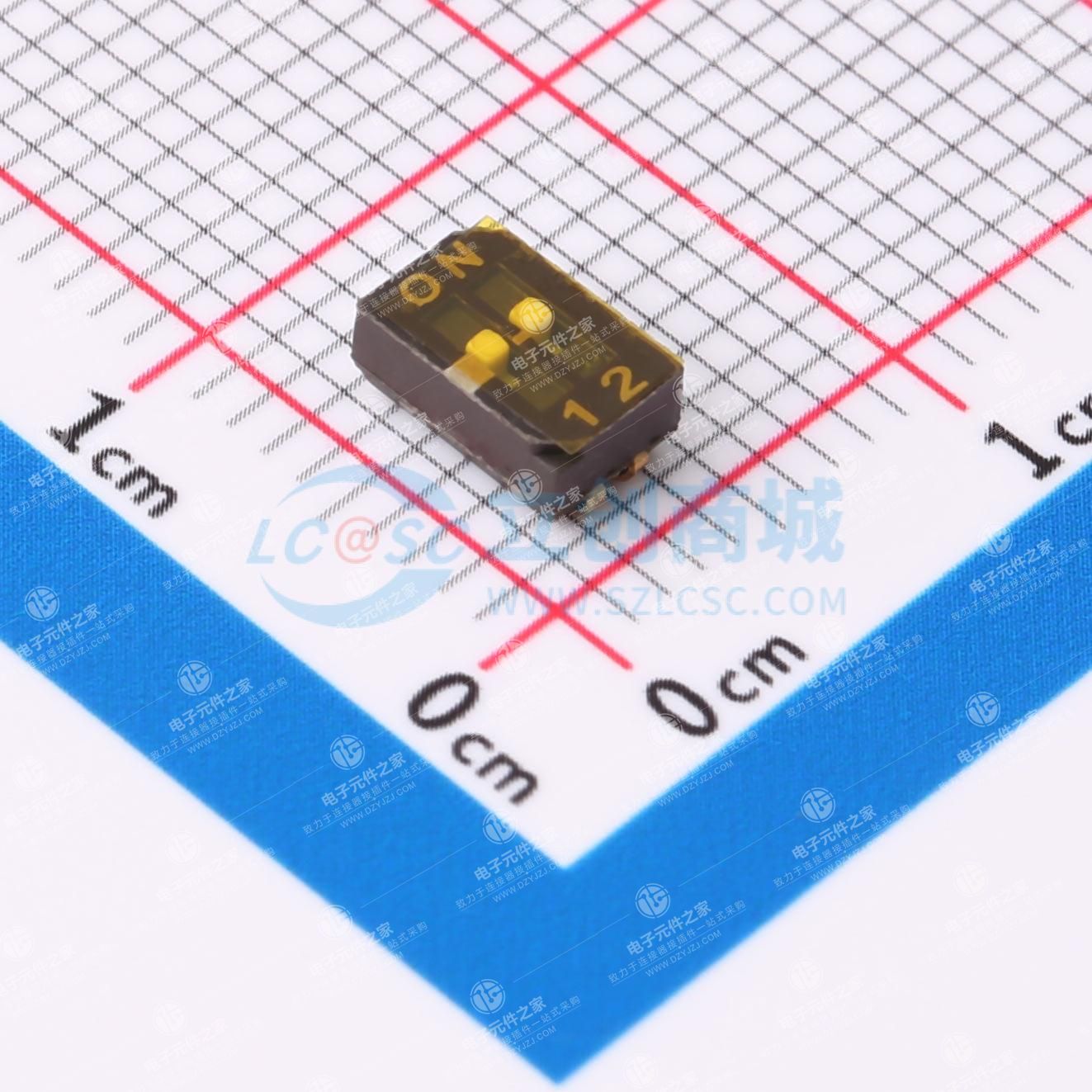 1.27mm 平拨,凹槽式 2位