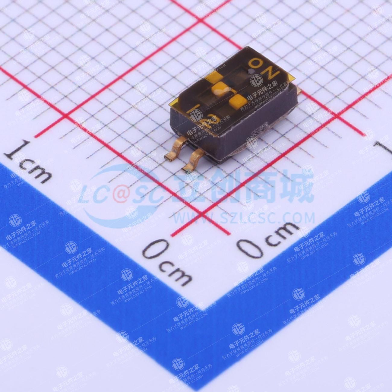1.27mm 平拨,凹槽式 2位