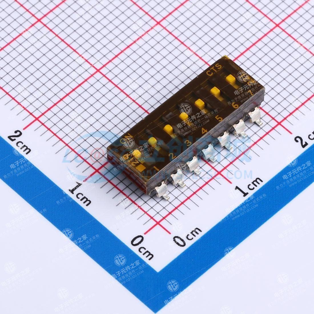 2.54mm 平拨,凹槽式 7位