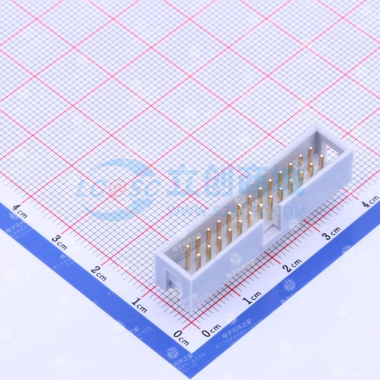 2.54mm 2x13P 排数:2 每排P数:13