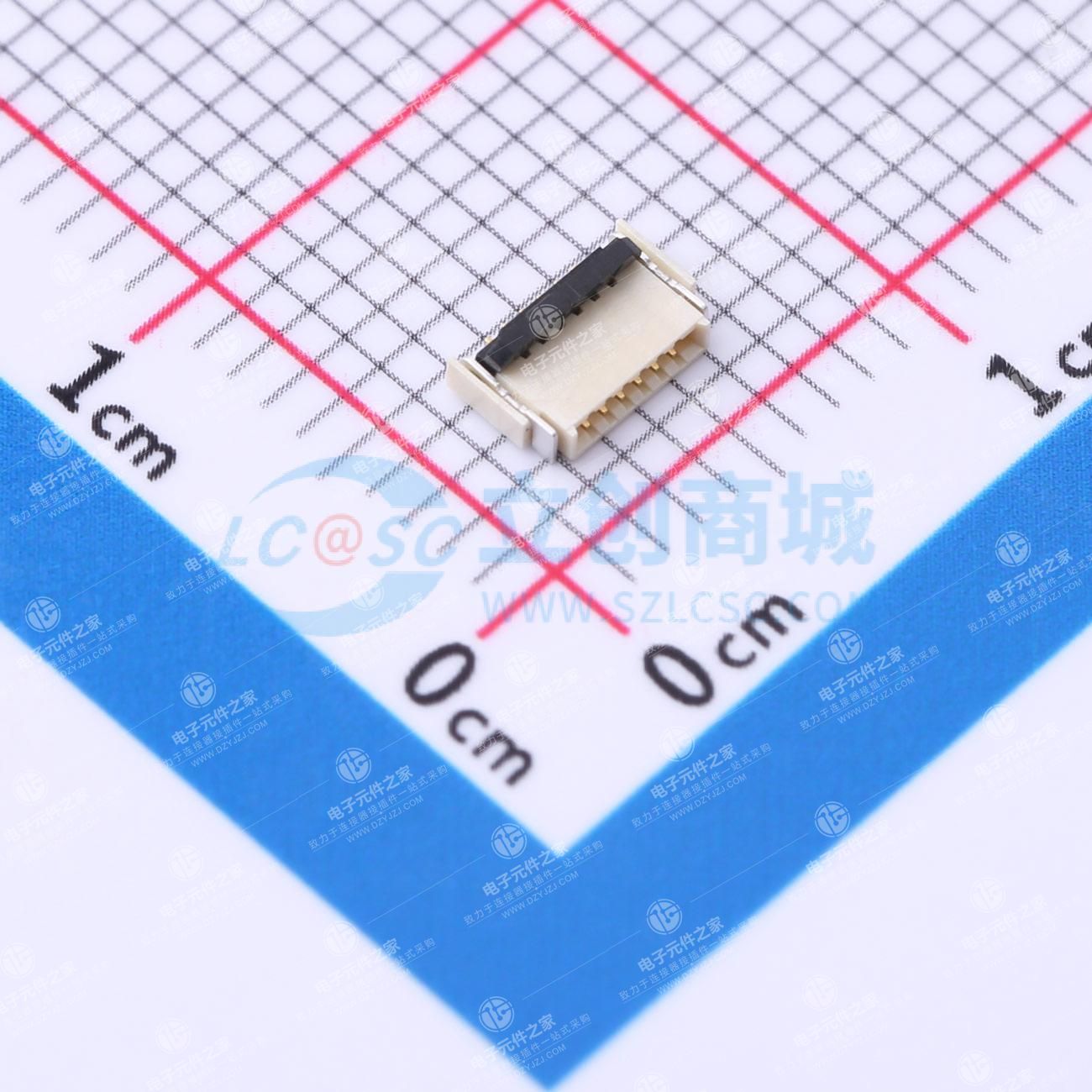 翻盖式 双侧触点/上下接 P数:6P 间距:0.5mm