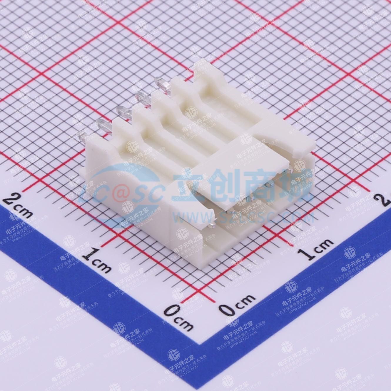 1x5P 间距:2.5mm 直插 系列:XH