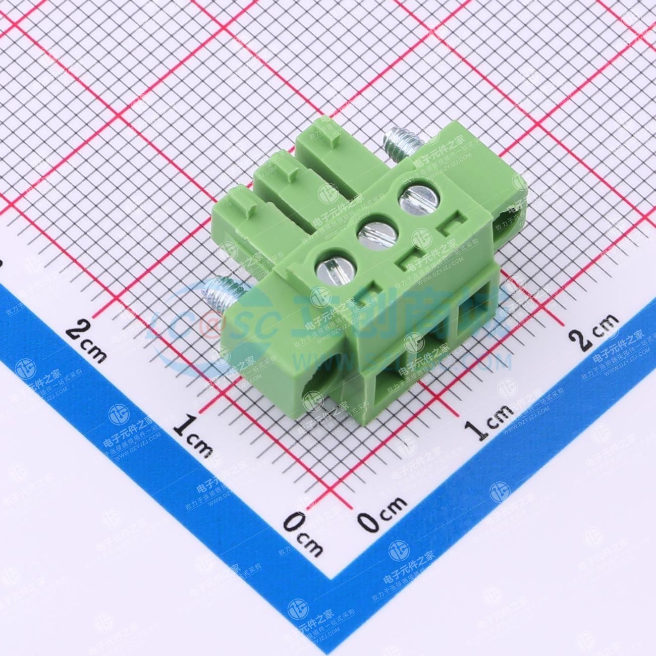 螺丝固定 1x3P 3.81mm 排数:1 每排P数:3