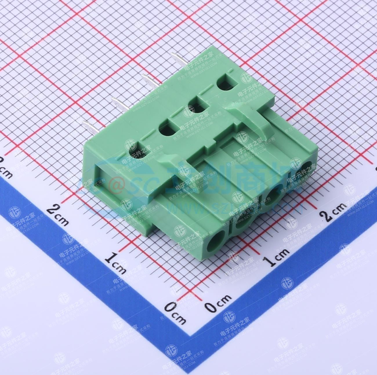 无固定装置 1x4P 5.08mm 排数:1 每排P数:4