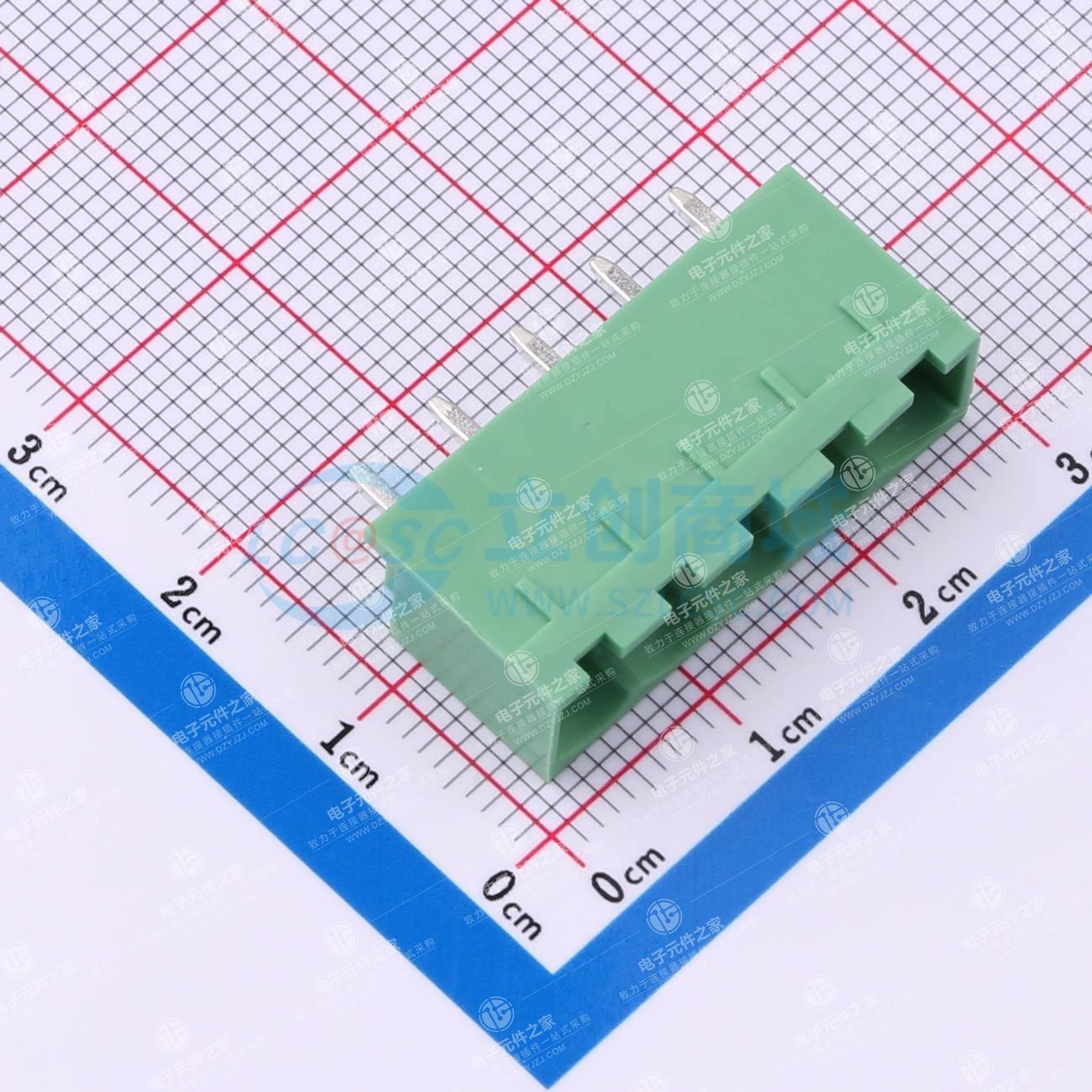 无固定装置 1x5P 5.08mm 排数:1 每排P数:5