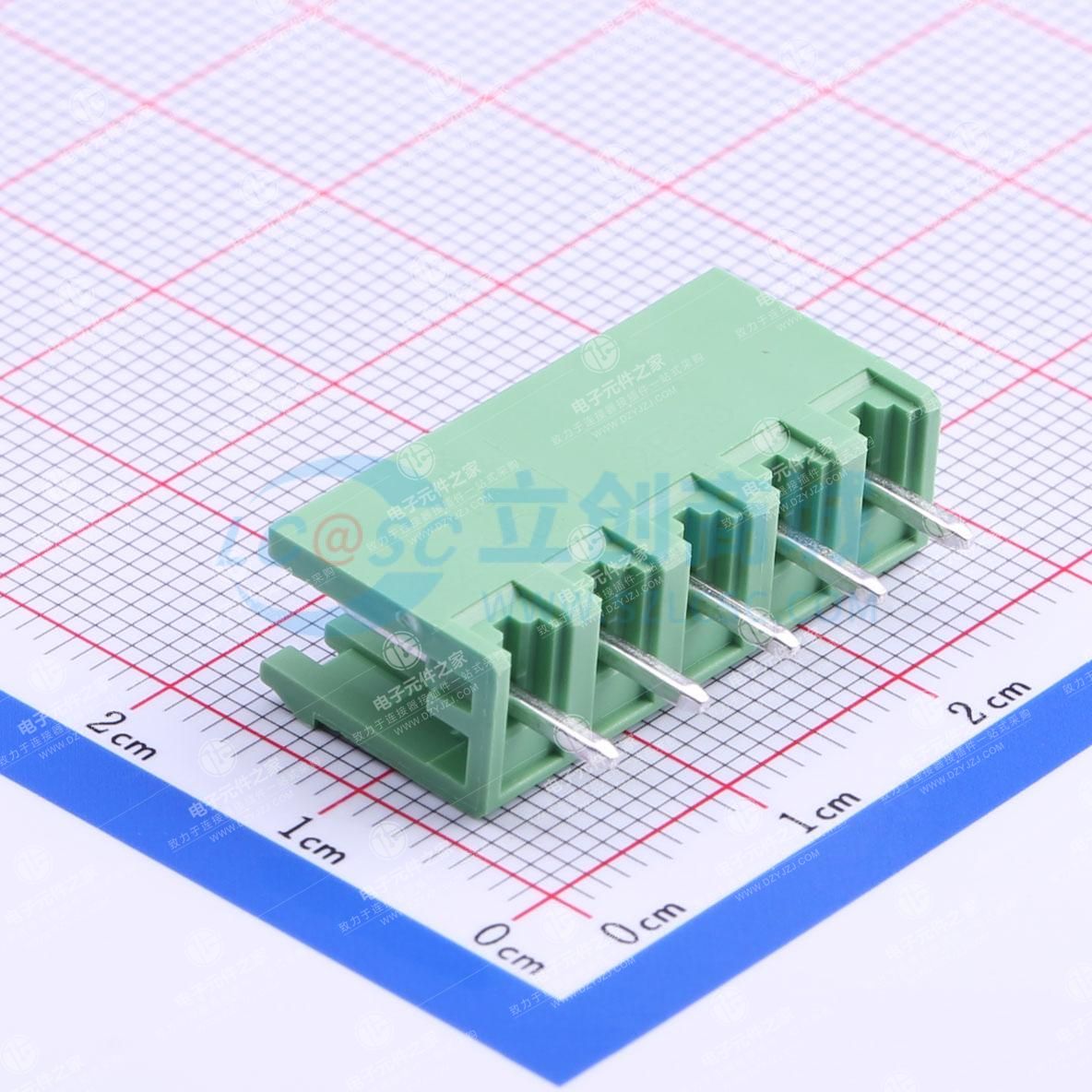 1x5P 5.08mm 排数:1 每排P数:5