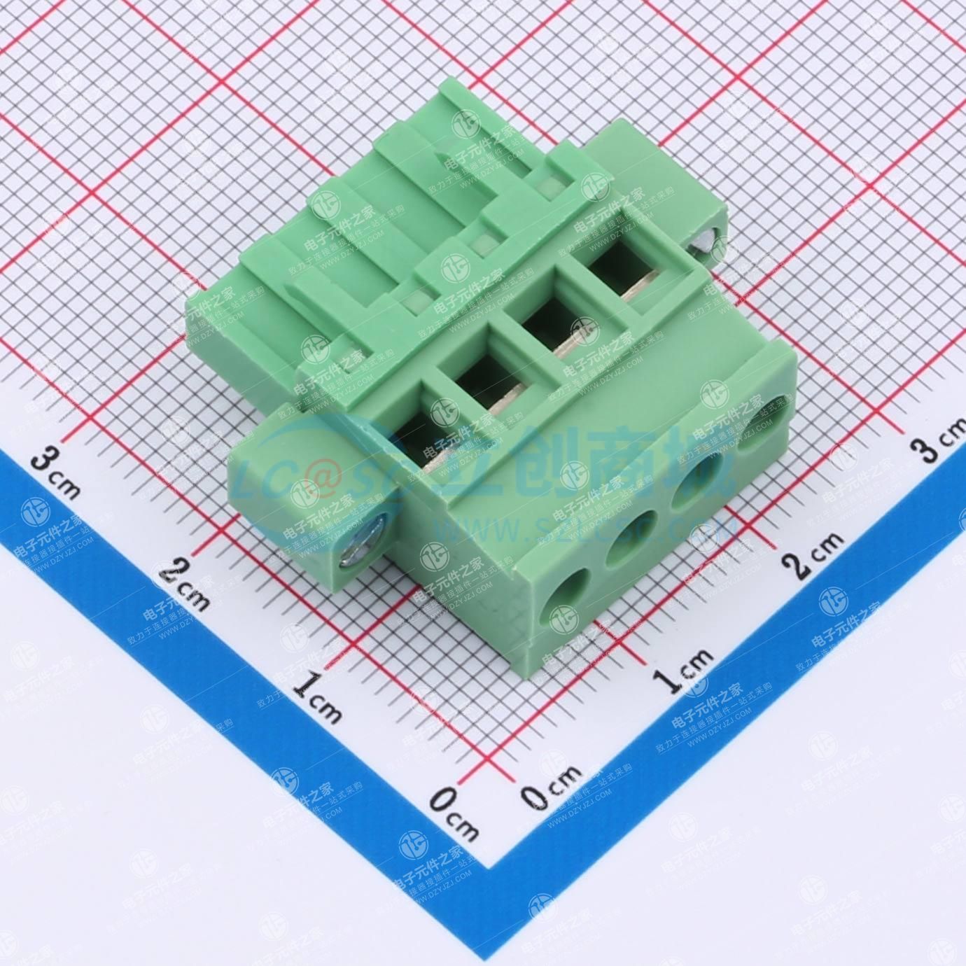 螺丝固定 1x4P 5mm 排数:1 每排P数:4