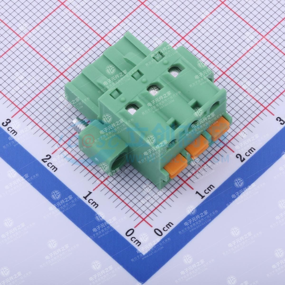 螺丝固定 1x3P 5.08mm 排数:1 每排P数:3