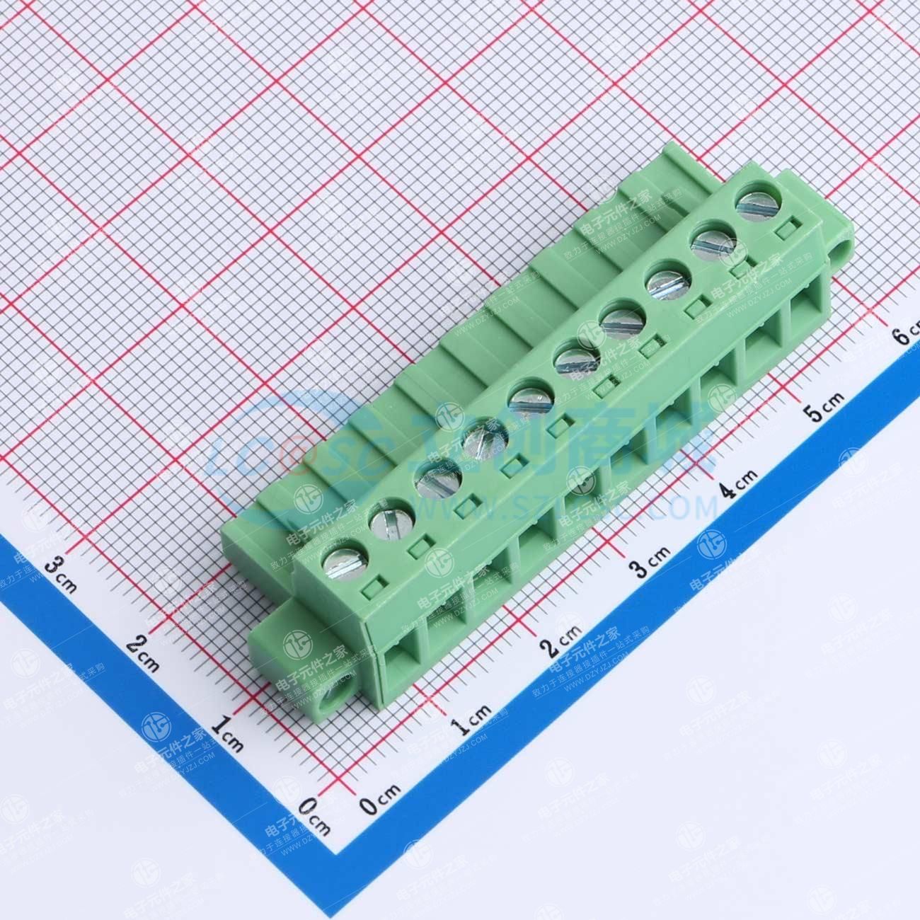 螺丝固定 1x10P 5.08mm 排数:1 每排P数:10