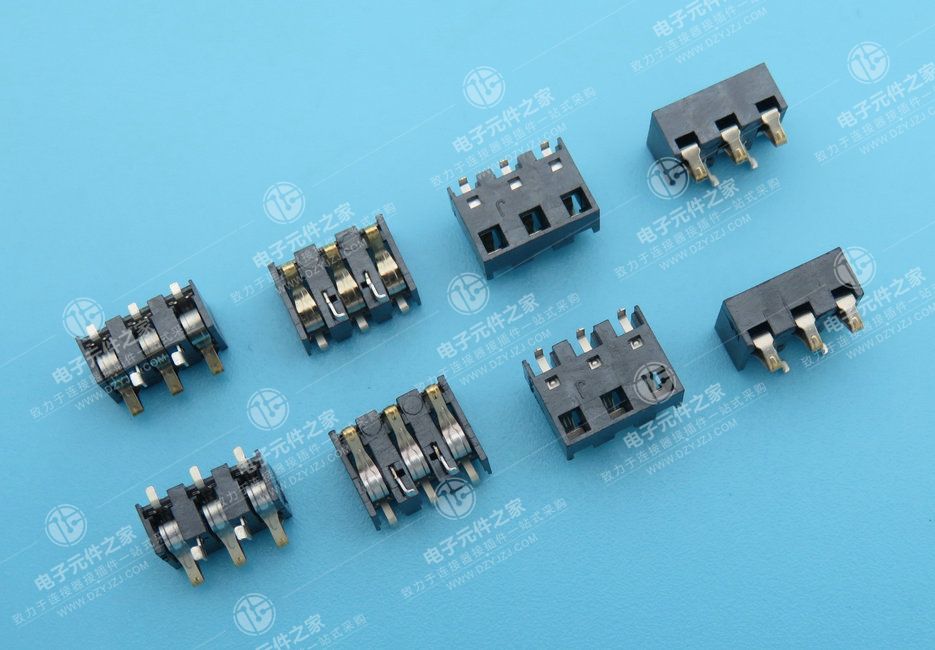 3.0PH 3P 侧压电池座 带钩 无柱