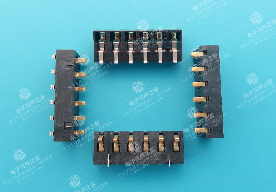 3.0PH 6P 侧压电池座 插件脚