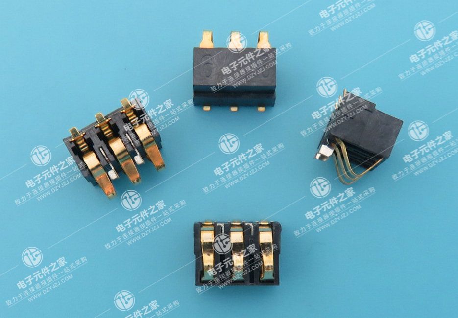 3.1PH 6.8H 3PIN侧压电池座