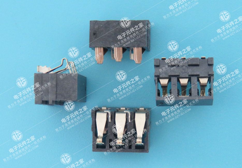 3.1PH 6.8H 3PIN侧压电池座