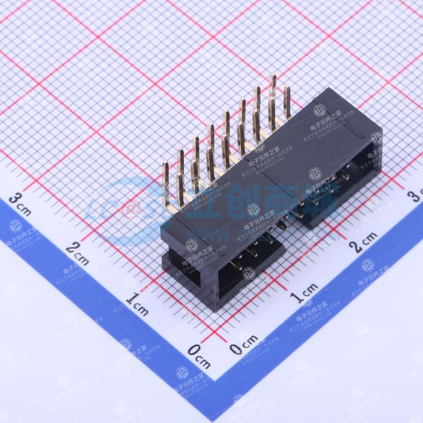 2.54mm 2x8P 排数:2 每排P数:8