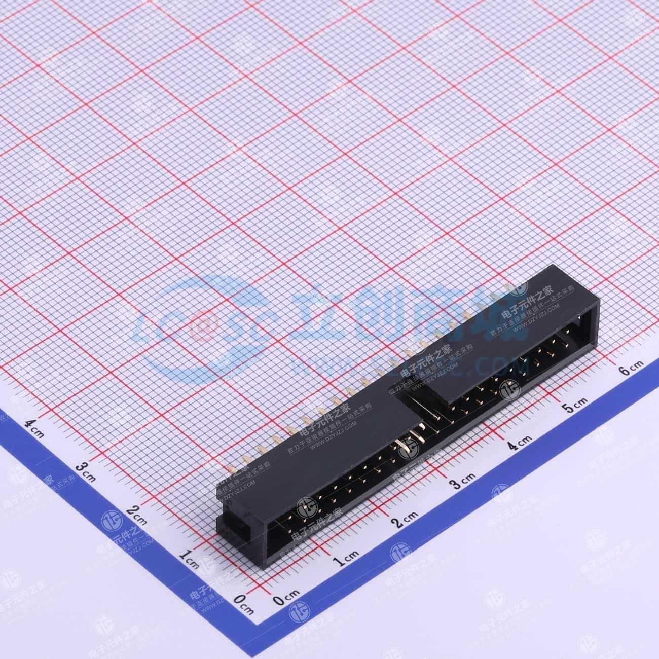 2.54mm 2x20P 排数:2 每排P数:20