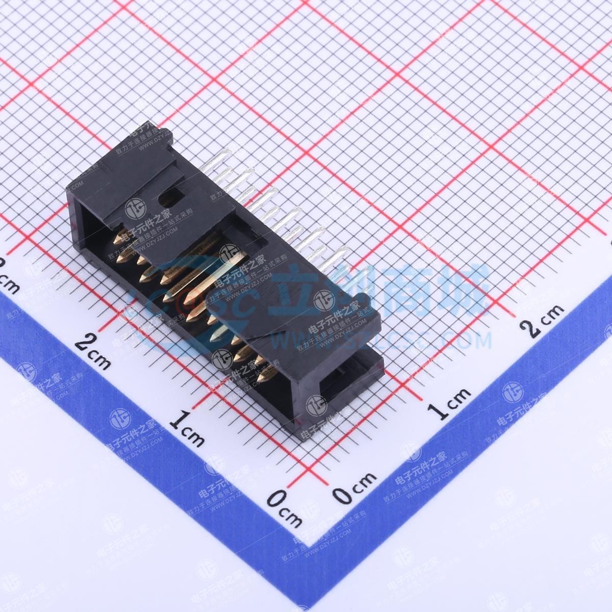 2.54mm 2x7P 排数:2 每排P数:7