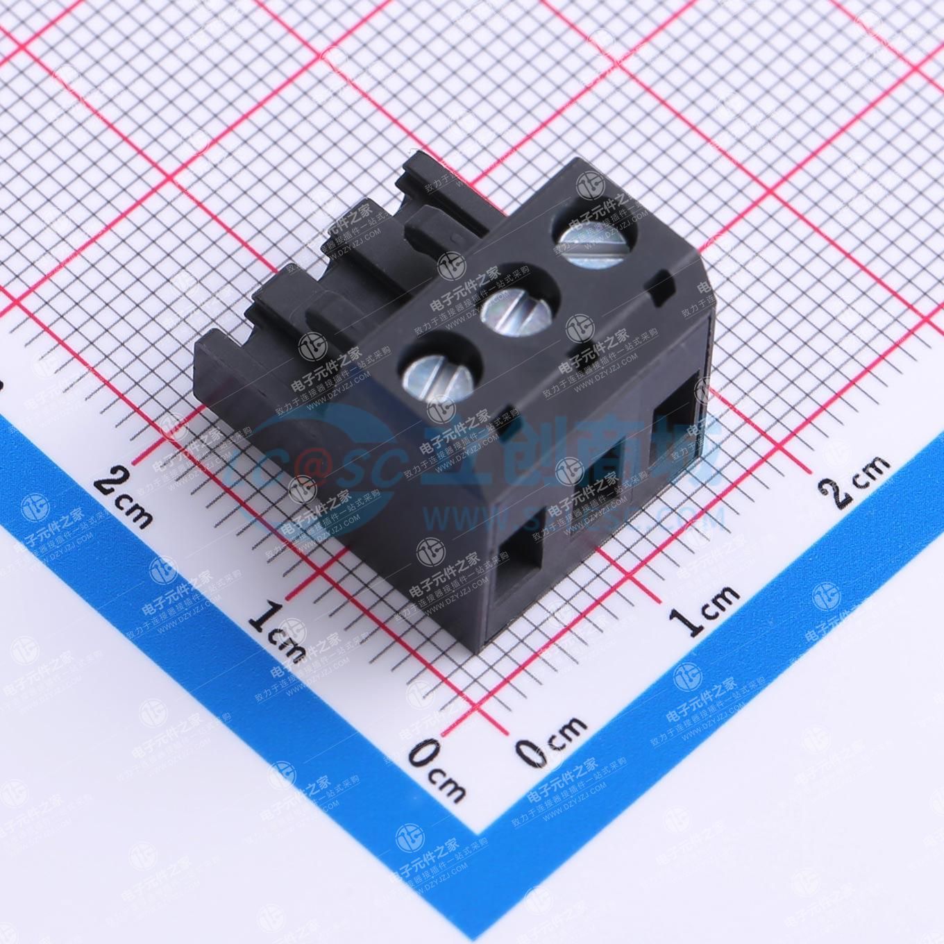 1x3P 5.08mm 排数:1 每排P数:3
