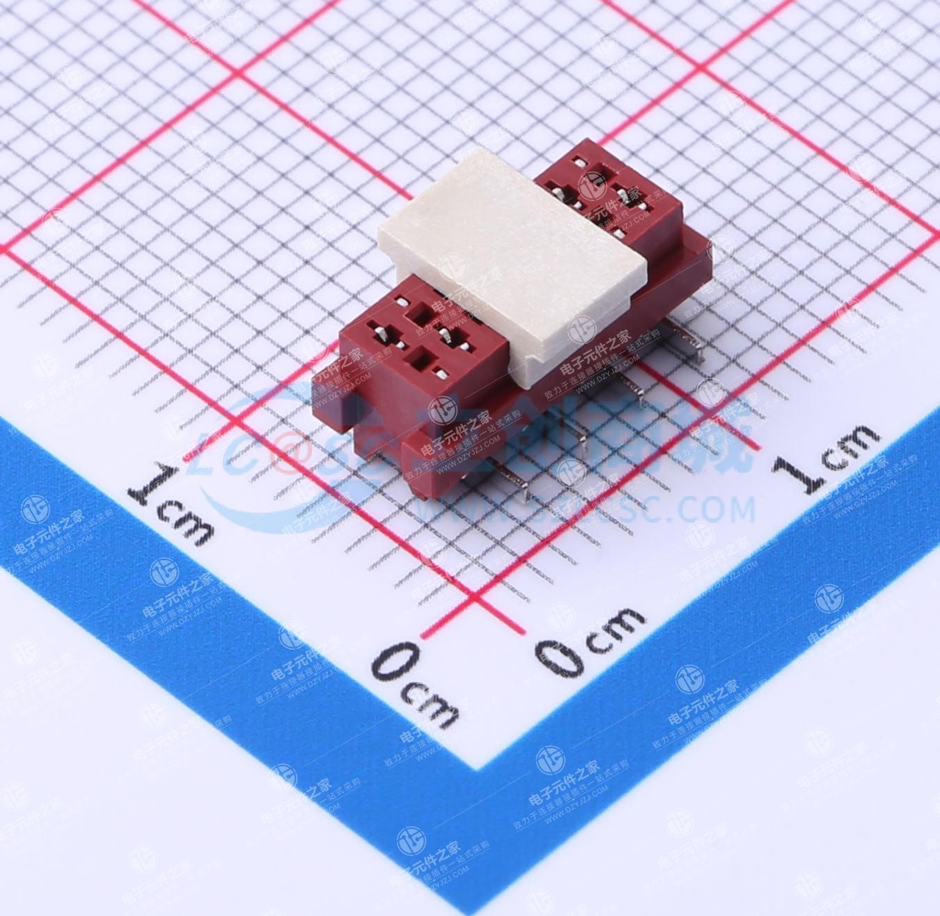 2x4P 间距:1.27mm 立贴
