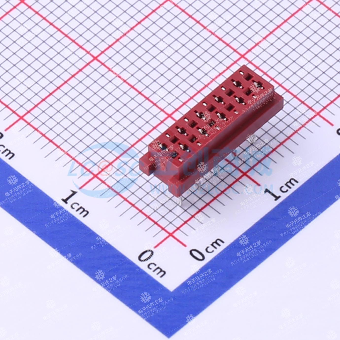 2x5P 间距:1.27mm 直插
