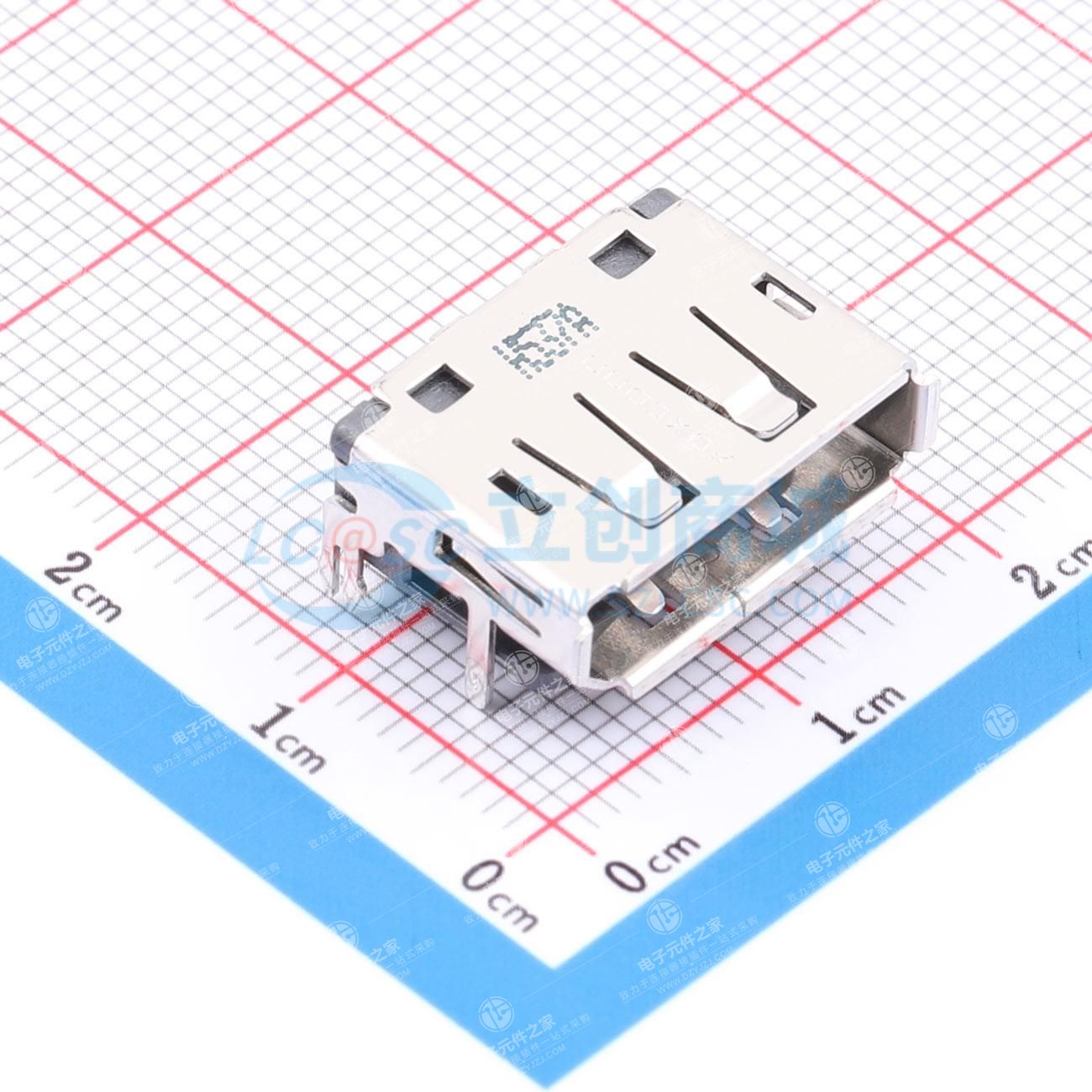 直角通孔型DisplayPort连接器