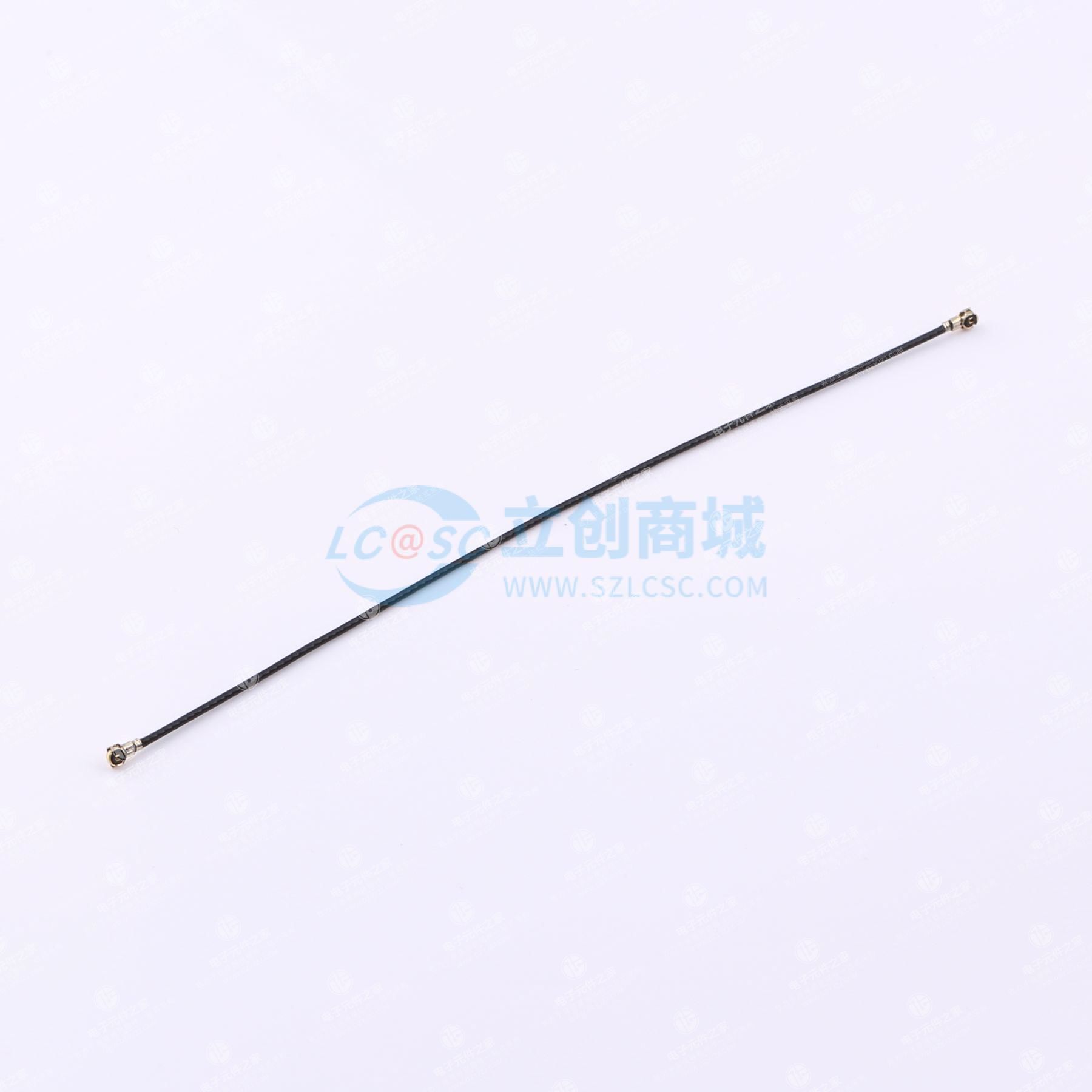 IPEX-4 RF CABLE线IPEX 4 TO IPEX 4代端子线,0.81 黑色线L=100mm